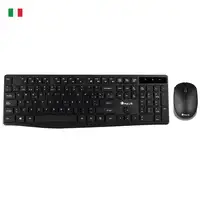 NGS Allure Kit, QWERTY, IT teclado Ratón incluido Universal RF inalámbrico Italian