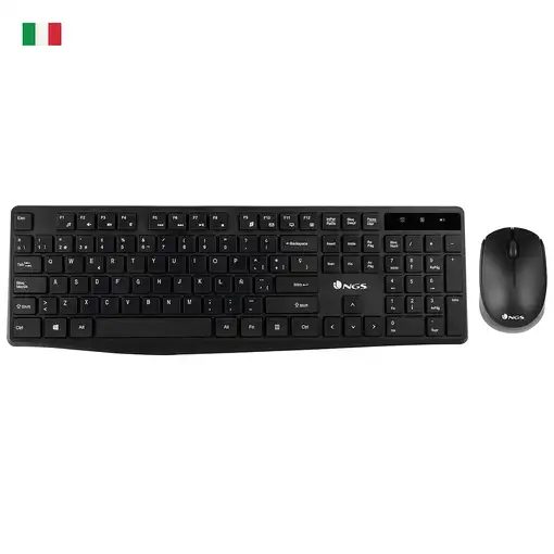 NGS Allure Kit, QWERTY, IT teclado Ratón incluido Universal RF inalámbrico Italian