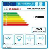 Bosch Serie 6 DWB77CM50 campana De pared Acero inoxidable 671 m³/h