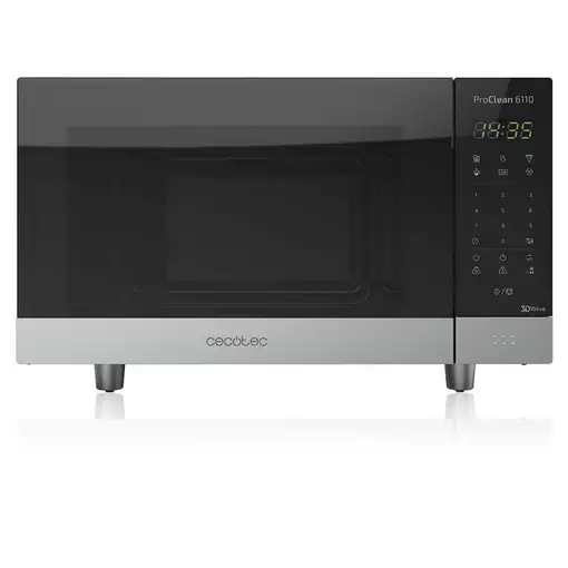 Cecotec ProClean 6110 Acero inoxidable Microondas con grill Encimera 23 L 800 W