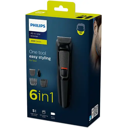 Philips MULTIGROOM Series 3000 MG3710/15 Cara 6 en 1
