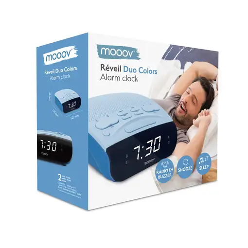 Radio Despertador Digital Alarma dual AM / FM Metronic 477033