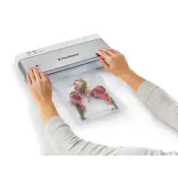 FoodSaver VS0100X sellador al vacío Plata, Blanco
