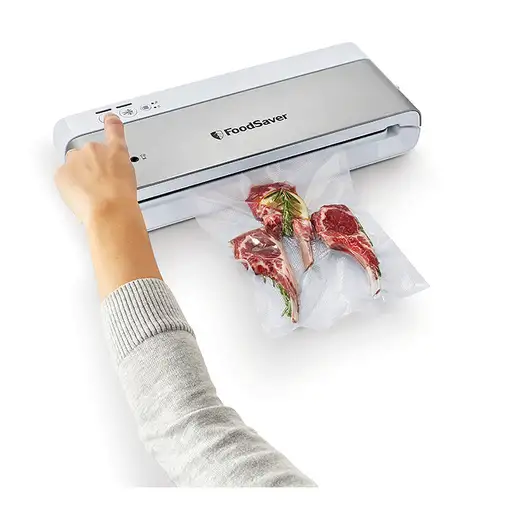 FoodSaver VS0100X sellador al vacío Plata, Blanco