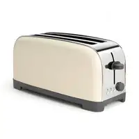 Taurus Vintage Cream 6 2 rebanada(s) 1400 W Negro, Crema de color, Acero inoxidabl