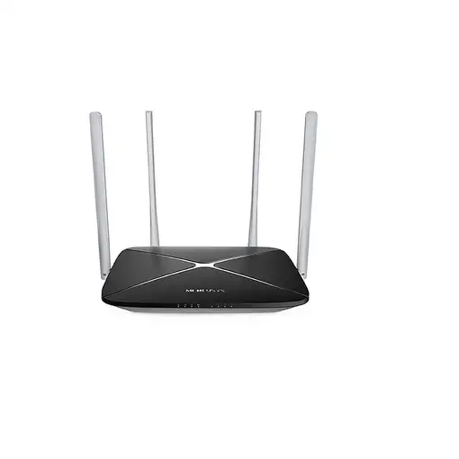 Mercusys AC12 router inalámbrico Ethernet rápido Doble banda (2,4 GHz / 5 GHz) Neg