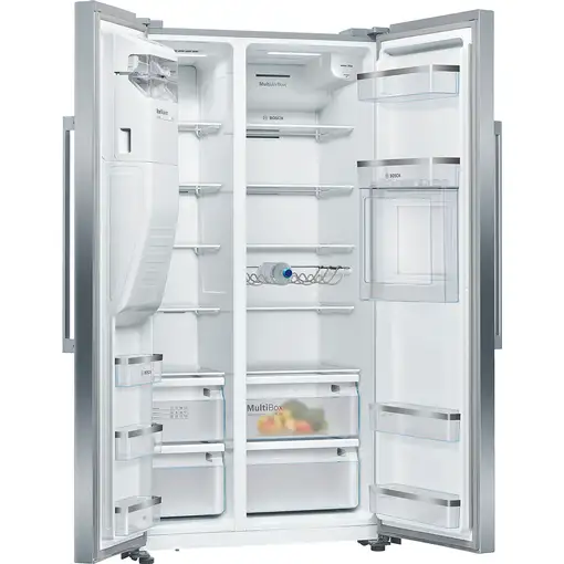 Bosch Serie 6 KAG93AIEP nevera puerta lado a lado Independiente 560 L E Acero inox