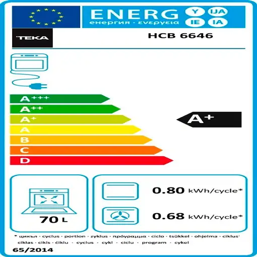 Teka 111010026 horno 70 L 2615 W Negro