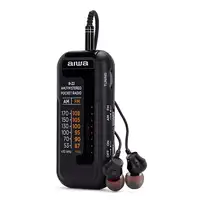 Aiwa R-22BK radio Personal Analógica Negro