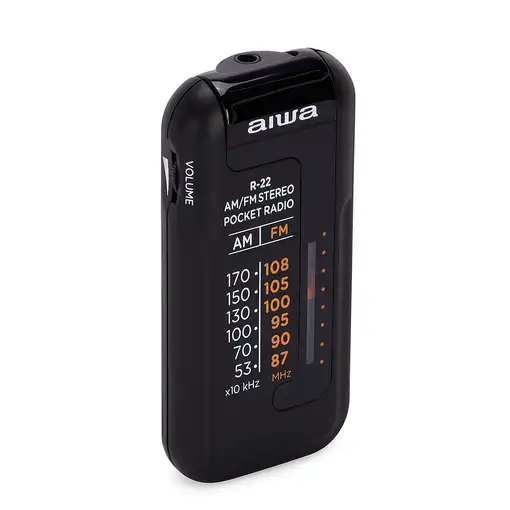 Aiwa R-22BK radio Personal Analógica Negro
