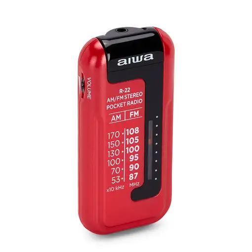 Aiwa R-22RD radio Personal Analógica Rojo
