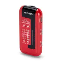 Aiwa R-22RD radio Personal Analógica Rojo