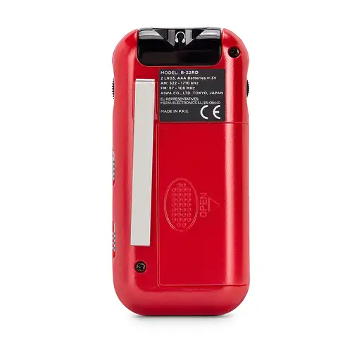 Aiwa R-22RD radio Personal Analógica Rojo