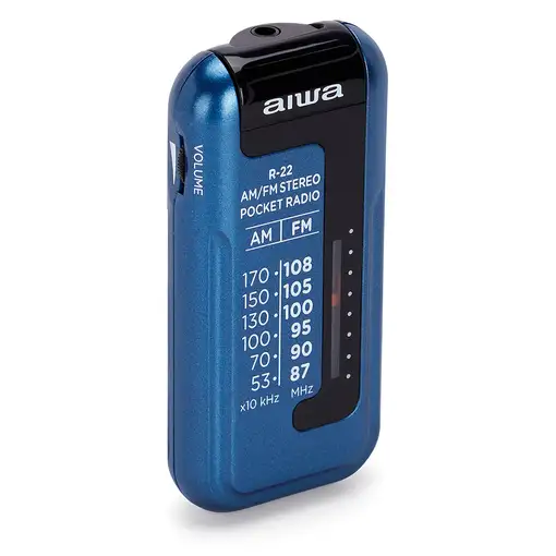 Aiwa R-22BL radio Personal Analógica Azul