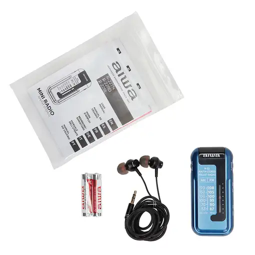 Aiwa R-22BL radio Personal Analógica Azul