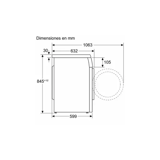 Balay 3TS993BT lavadora Carga frontal 9 kg 1200 RPM Blanco