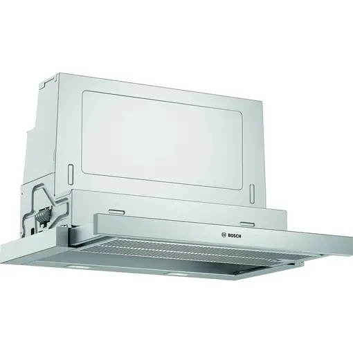 Bosch Serie 4 DFS067A51 campana Semintegrada (extraíble) Metálico, Plata 727,7 m³/