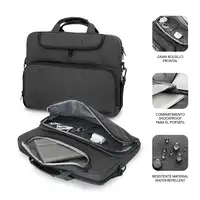 Maletín gris oscuro para portátil de 15,6" Air Padding SUBBLIM