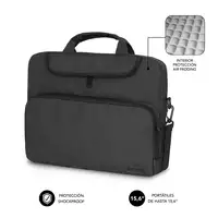 Maletín gris oscuro para portátil de 15,6" Air Padding SUBBLIM