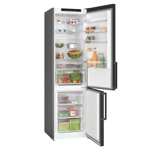 Bosch Serie 4 KGN39VXBT nevera y congelador Independiente 363 L B Negro