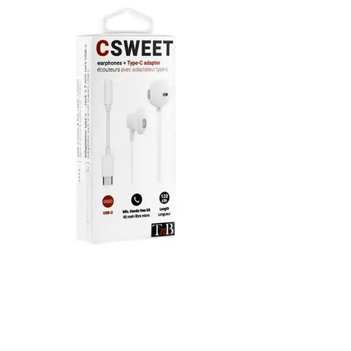 T'nB SWEET Auriculares Alámbrico Dentro de oído Llamadas/Música Blanco