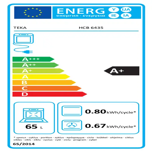 Teka HCB 6435 70 L 2615 W Acero inoxidable