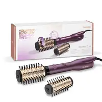 BaByliss Big Hair Dual Cepillo de aire caliente Caliente Negro, Oro rosa, Violeta