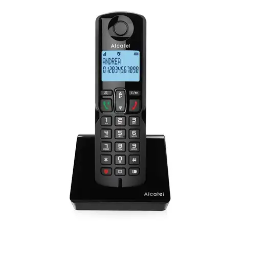 Alcatel S280 DUO BLK Teléfono DECT Identificador de llamadas Negro