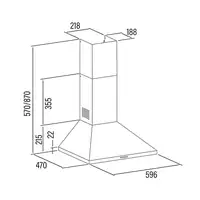 CATA V-6000 X De pared Acero inoxidable 480 m³/h