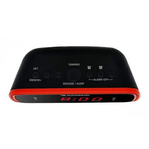 Sunstech FRD60 Reloj Negro, Rojo