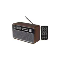 Sunstech RPBT500 Portátil Digital Negro, Madera