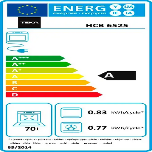 Teka HCB 6525 70 L 2550 W Acero inoxidable