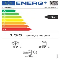 Hisense RB390N4BCC Independiente 304 L C Acero inoxidable