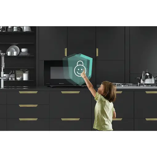 Hisense H23MOBSD1HG Negro Microondas con grill Encimera 23 L 800 W