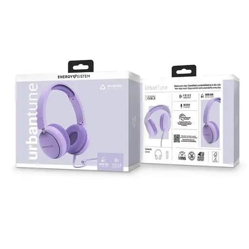 Energy Sistem UrbanTune Auriculares Alámbrico Diadema Llamadas/Música Lavanda