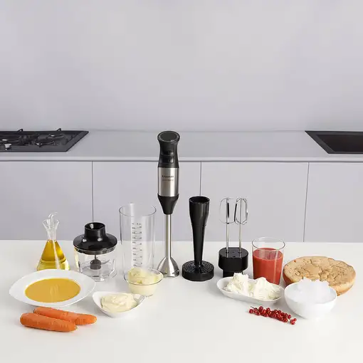 Taurus Bapi 1200 Premium Fullset Batidora de inmersión 1200 W Negro, Acero inoxida