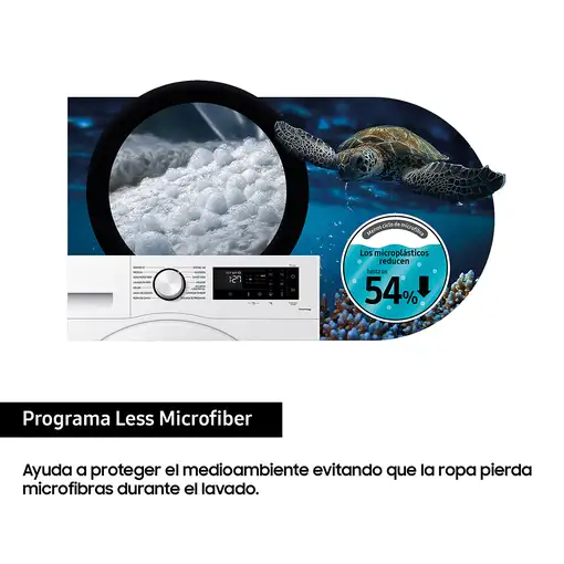 Samsung Lavadora de carga frontal Ecobubble™ Blanca 9Kg