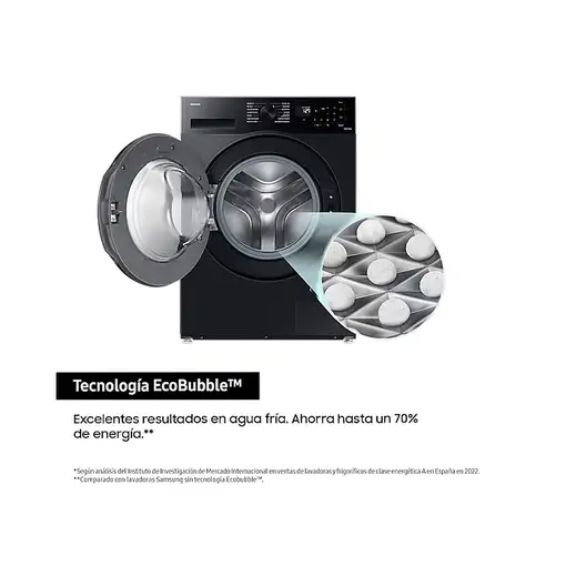Samsung WW90CGC04DAB lavadora Carga frontal 9 kg 1400 RPM Negro