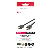 Vivanco 47176 cable HDMI 2 m HDMI tipo A (Estándar) Negro