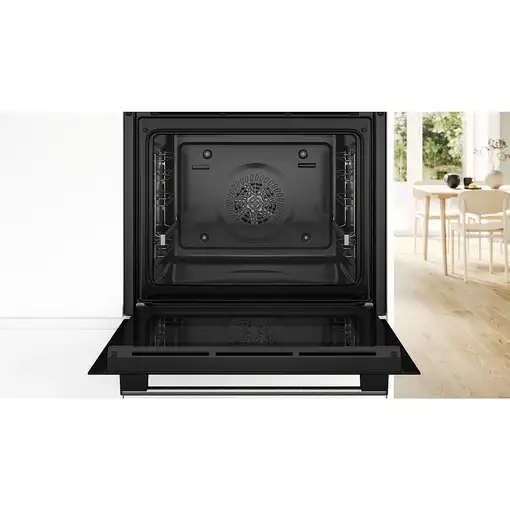 Bosch Serie 4 HBA514ES3 horno 71 L 3400 W Negro, Acero inoxidable