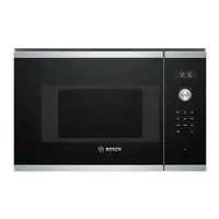 Bosch Serie 6 BFL524MS0 microondas Negro, Acero inoxidable Solo microondas Integra