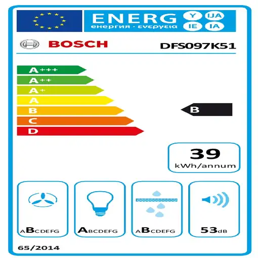 Bosch Serie 8 DFS097K51 campana Semintegrada (extraíble) Acero inoxidable 700 m³/h