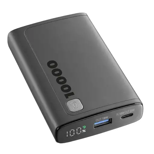 Cellularline 8018080484643 Ión de litio 10000 mAh Negro