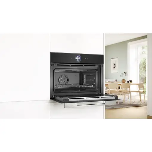Bosch Serie 8 CSG7361B1 horno de vapor Medio Negro Tocar