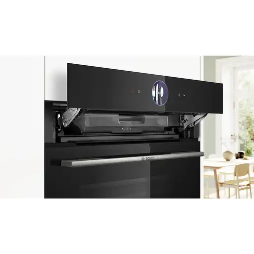 Bosch Serie 8 CSG7361B1 horno de vapor Medio Negro Tocar
