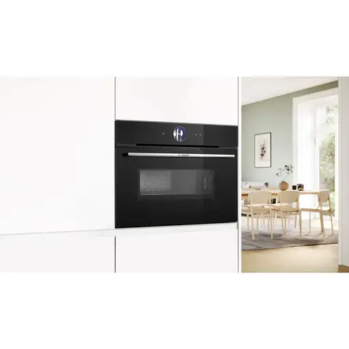Bosch Serie 8 CMG7761B1 microondas Negro Microondas combinado Integrado 45 L 900 W