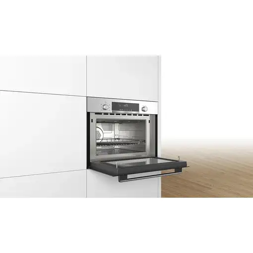 Bosch Serie 6 CMA585GS1 microondas Acero inoxidable Microondas combinado Integrado