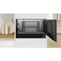 Bosch Serie 8 BER7321B1 microondas Negro Solo microondas Integrado 21 L 900 W