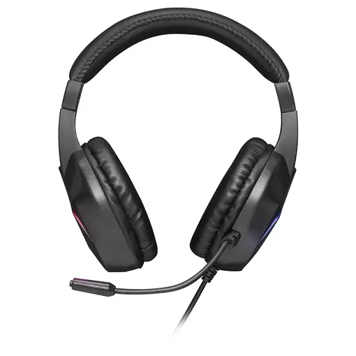 Mars Gaming MH122 Negro, Cascos Gaming FRGB Over Ear con Micrófono, Sonido HiFi, C