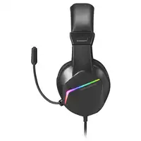 Mars Gaming MH122 Negro, Cascos Gaming FRGB Over Ear con Micrófono, Sonido HiFi, C